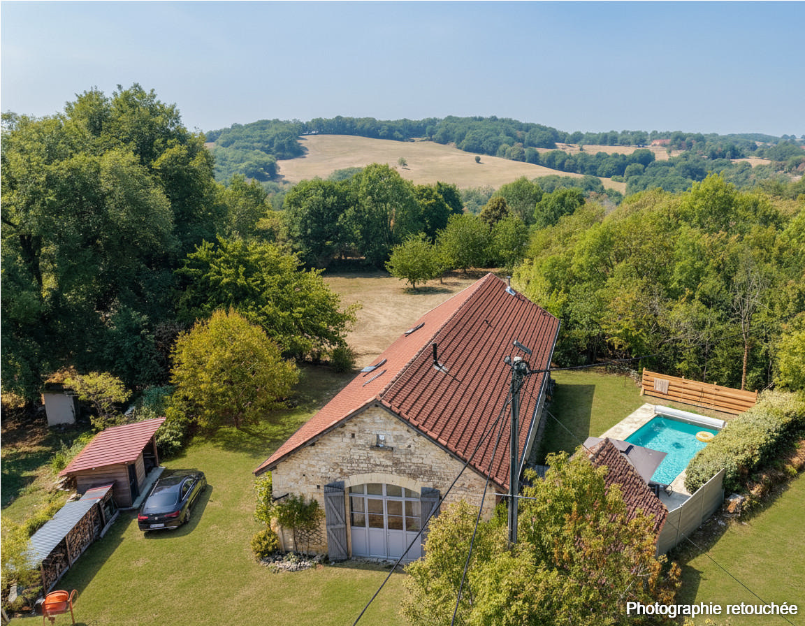 Secteur Parc naturel des Causses - Charme et spacieux espaces habitables pour cette Ancienne Grange restaurée avec piscine 