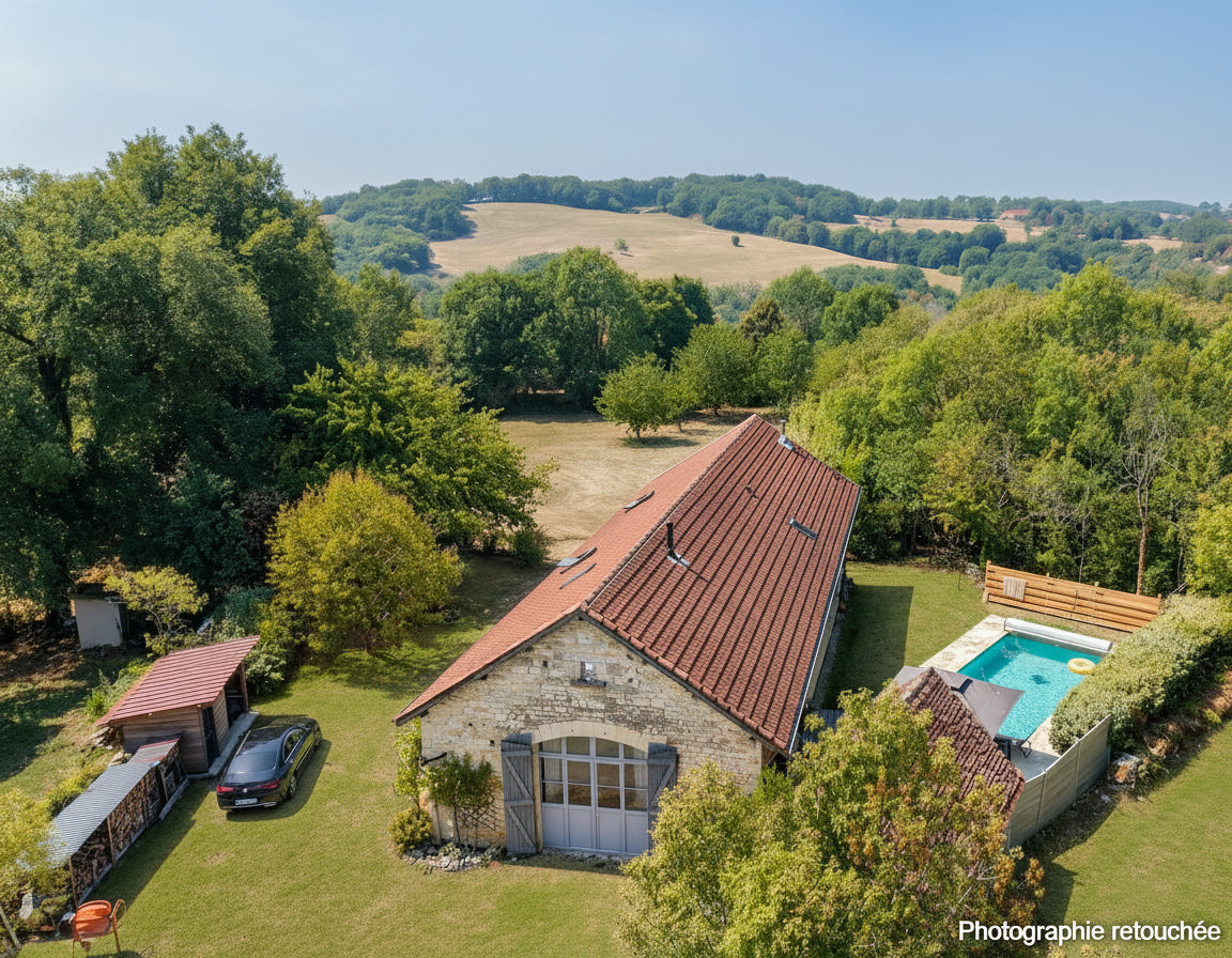 Secteur Parc naturel des Causses - Charme et spacieux espaces habitables pour cette Ancienne Grange restaurée avec piscine 