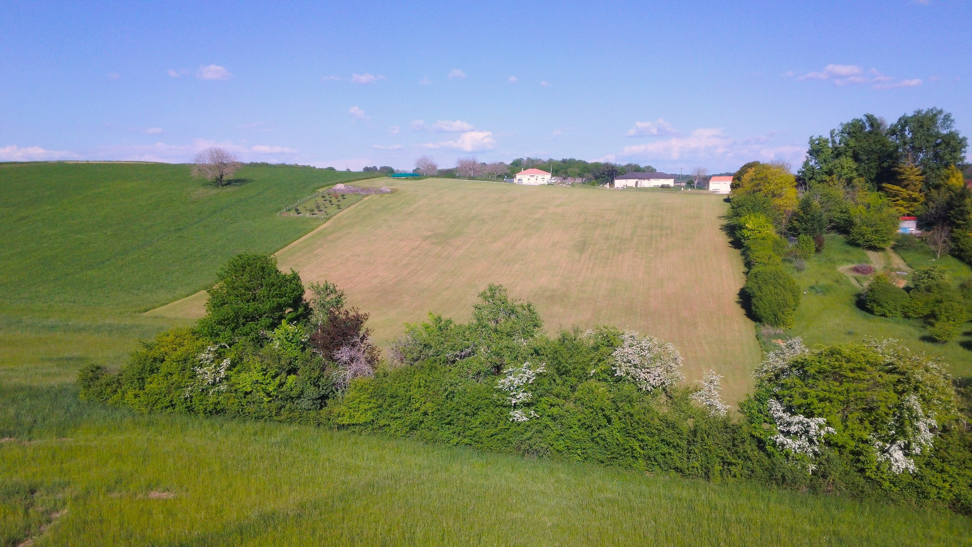 Spacieux terrain de 6500m² dont environ 1800 m² constructibles à proximité des commodités en Dordogne.
