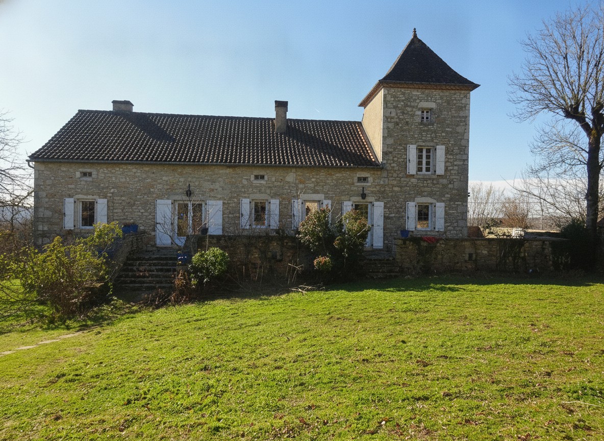 Propriété en pierre avec dépendances