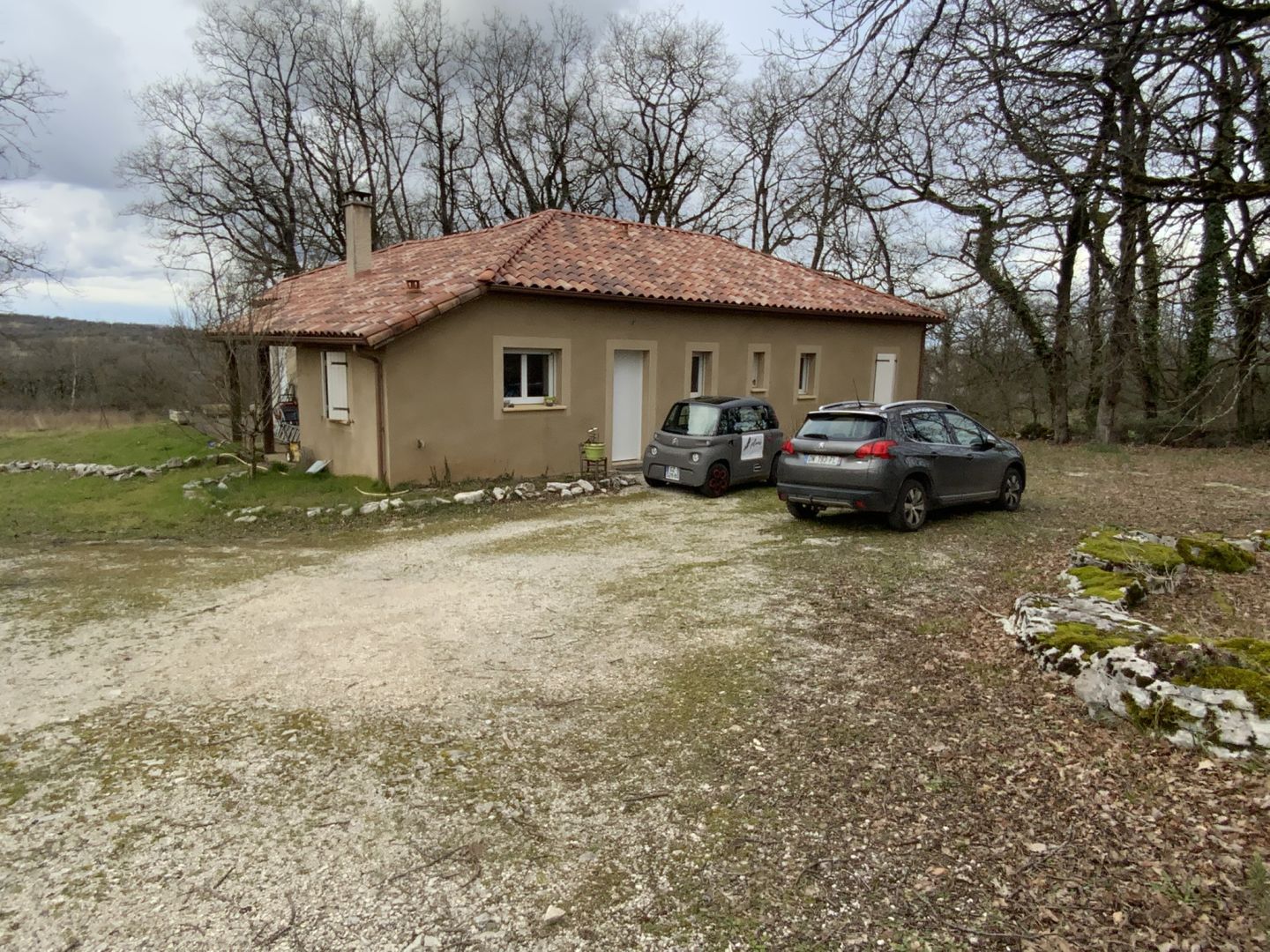 Single-storey house measuring 124m², flat land on the Causse plateau.