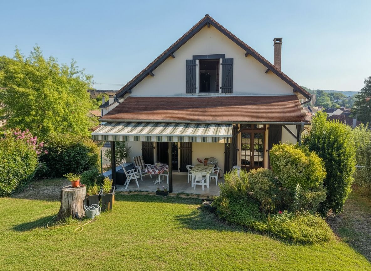Souillac Town Centre – Town House in Excellent Condition with Garden, Garage and Self-Contained Apartment.