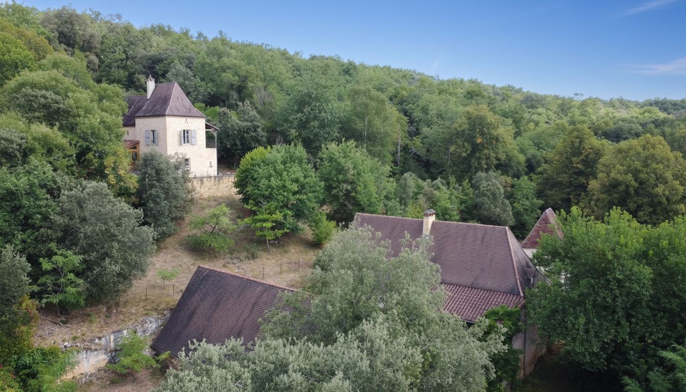 Situation privilégiée pour cette propriété avec vue sur la Vallée de la Vézère