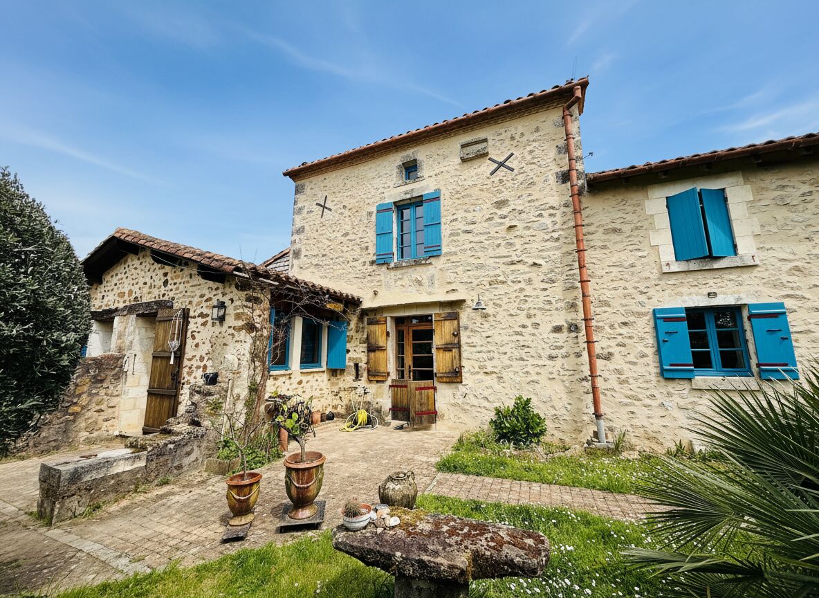 Grands volumes pour cette maison périgourdine sur 1 hectare de terrain