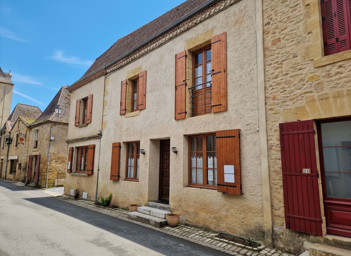 Maison de village en pierres dans charmant village