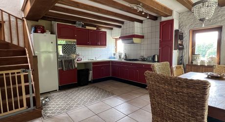 En Périgord Noir , entre Périgueux et Brive à 20 minutes de Montignac, propriété sur 3ha3 de terrain arboré avec une maison principale d'habitation, un gîte, une piscine et un petit étang. A voir!