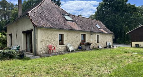 En Périgord Noir , entre Périgueux et Brive à 20 minutes de Montignac, propriété sur 3ha3 de terrain arboré avec une maison principale d'habitation, un gîte, une piscine et un petit étang. A voir!