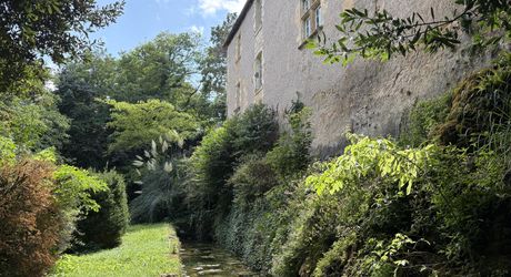 Superbe demeure en plein centre de Montignac-Lascaux sur plus d'1 hectare de terrain avec une source et accès à la vézère. La campagne à la ville.
