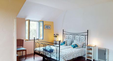 En Périgord Noir, dans le magnifique village de SAINT-LEON-SUR-VEZERE, à proximité à pieds de l’épicerie et des restaurants, maison ancienne rénovée avec grande cave/atelier, jardin, dépendance et verger.