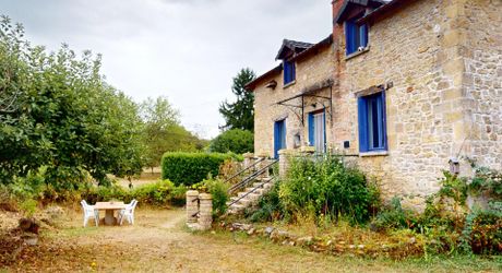En Périgord Noir, dans le magnifique village de SAINT-LEON-SUR-VEZERE, à proximité à pieds de l’épicerie et des restaurants, maison ancienne rénovée avec grande cave/atelier, jardin, dépendance et verger.