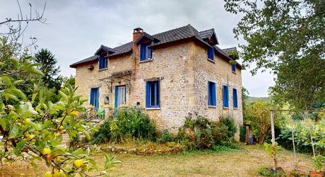 En Périgord Noir, dans le magnifique village de SAINT-LEON-SUR-VEZERE, à proximité à pieds de l’épicerie et des restaurants, maison ancienne rénovée avec grande cave/atelier, jardin, dépendance et verger.