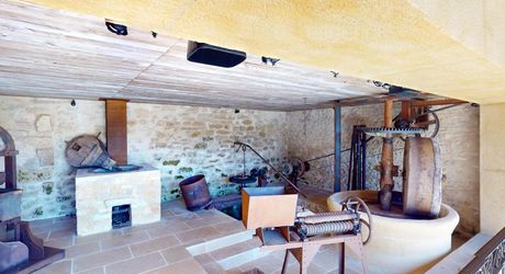 En Périgord Noir, sur 7 ha, domaine composé d'un ancien moulin ayant fait l'objet d'une rénovation exceptionnelle. Ensemble actuellement à usage d'huilerie-boutique-musée.