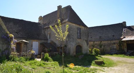 Entre Montignac et Sarlat, propriété typique du Périgord à rénover avec partie habitable. Terrain d'environ 3 hectares en nature de terre agricole libre.