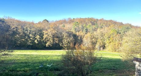 En Périgord Noir, en campagne, à 10 minutes de tous les commerces et écoles, propriété de charme sur plus de 2 hectares comprenant une maison d'artiste, une grange aménagée façon 