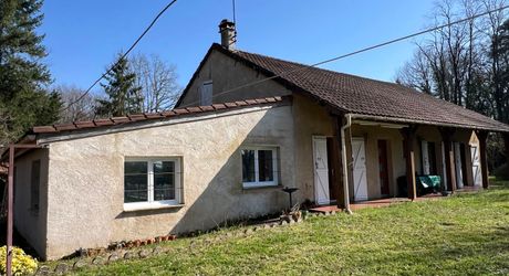 Idéalement placée entre Périgueux et Brive, propriété composée d'une maison de 160 m², d'un gite de 70 m², d'une piscine et de nombreuses dépendances. Le tout sur 5500 m² de terrain arboré.