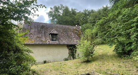 En Périgord Noir, à quelques minutes à pieds d'un charmant village et de la rivière Vézère,  cette maison ancienne, sa grange et son four à pain méritent quelques travaux qui en feront un pied à terre aussi confortable que modeste.