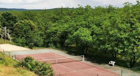 Propriété de charme en Périgord Noir avec gîtes, tennis, bassin et parc arboré sur environ 2 hectares.