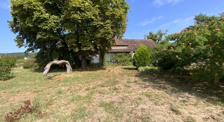 A vendre proche rivière Dordogne, grande maison en pierre, dépendances, terrain 2 hectares, secteur VAYRAC  