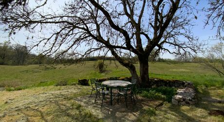 For sale, sector Coeur de Causse, real estate nestled in lush greenery, ideal for family project or potential tourist accommodation.