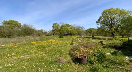 For sale, sector Coeur de Causse, real estate nestled in lush greenery, ideal for family project or potential tourist accommodation.
