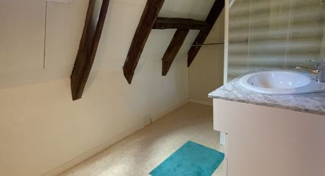 A vendre secteur Livernon maison en pierre rénovée, 2 chambres, bureau. Jardin clos et arboré .