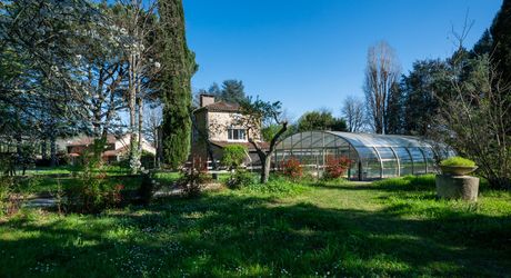 Stunning Renovated Estate with Guest House, Parkland and Pools in the Heart of the Lot Valley