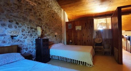 Old stone farmhouse with its garden and 2 hectares of land
