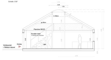 Confortable yourte contemporaine sur terrain de 3330m² avec magnifique vue