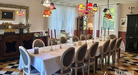 Élégant manoir XIXe avec grand jardin, proche des commerces – Périgord Pourpre