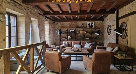 Maison de village ancienne en pierres avec intérieur à aménager