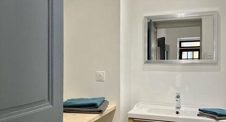 FURNISHED RENTAL In the heart of SAINT CYPRIEN 2 bedrooms, 2 bathrooms with shared pool and garden access