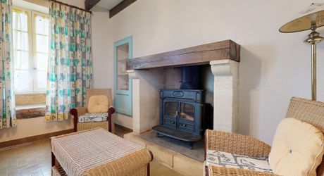 Ensemble immobilier de deux maisons mitoyennes avec terrasses