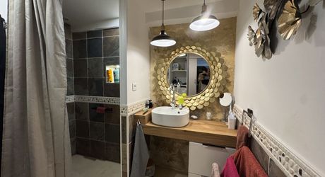 Propriété de charme , traversé par un ruisseau, avec activité gîte et chambres d'hôte, au coeur d'un village avec tous commerces