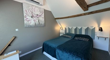 Propriété de charme , traversé par un ruisseau, avec activité gîte et chambres d'hôte, au coeur d'un village avec tous commerces