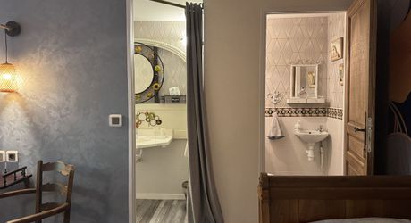 Propriété de charme , traversé par un ruisseau, avec activité gîte et chambres d'hôte, au coeur d'un village avec tous commerces