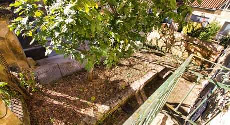 CENTRE VILLE SARLAT - Appartement et local avec jardin et terrasse