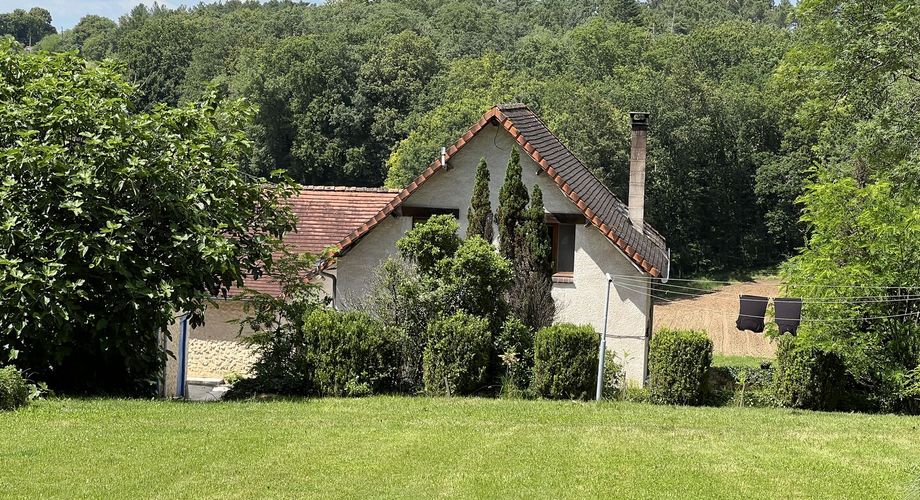 En Périgord Noir , entre Périgueux et Brive à 20 minutes de Montignac, propriété sur 3ha3 de terrain arboré avec une maison principale d'habitation, un gîte, une piscine et un petit étang. A voir!