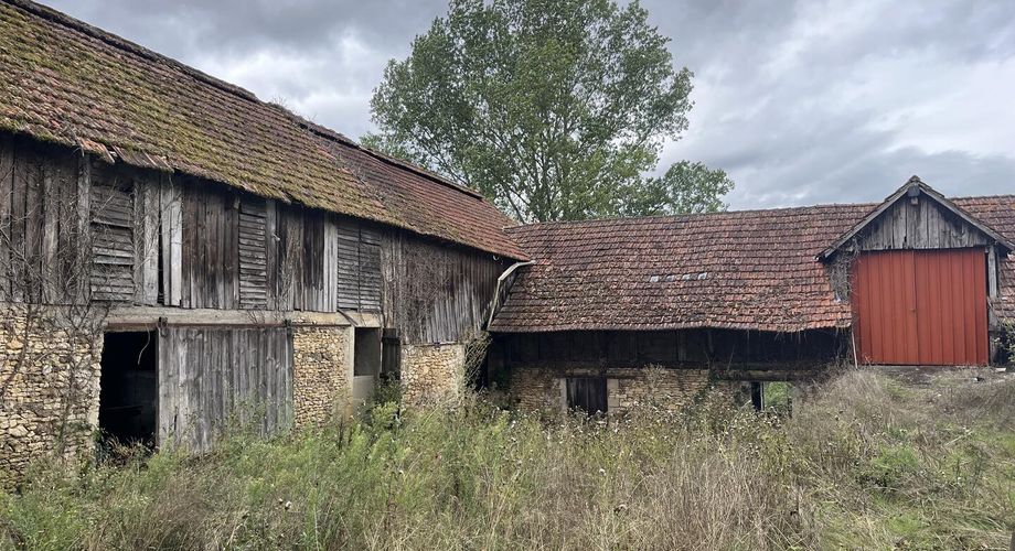 Entre Sarlat, Montignac et les Eyzies, sur la commune de Tamnies, ancien corps de ferme à rénover entièrement.