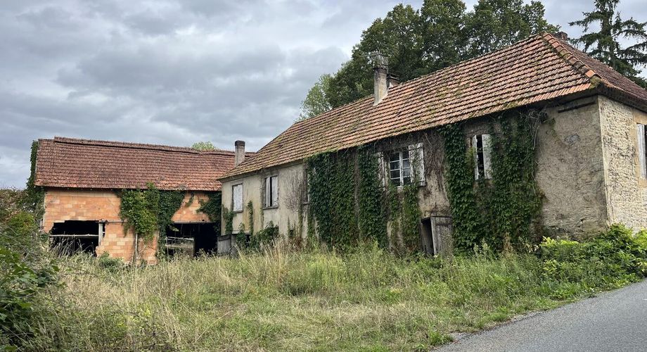Entre Sarlat, Montignac et les Eyzies, sur la commune de Tamnies, ancien corps de ferme à rénover entièrement.