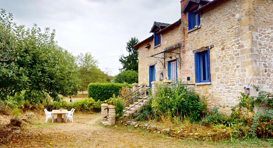 En Périgord Noir, dans le magnifique village de SAINT-LEON-SUR-VEZERE, à proximité à pieds de l’épicerie et des restaurants, maison ancienne rénovée avec grande cave/atelier, jardin, dépendance et verger.