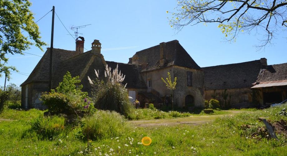 Entre Montignac et Sarlat, propriété typique du Périgord à rénover avec partie habitable. Terrain d'environ 3 hectares en nature de terre agricole libre.