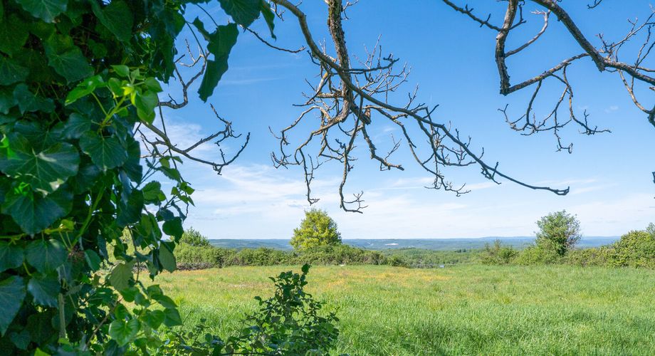 Authentique propriété quercynoise avec pigeonnier, granges en pierre et vues panoramiques près de Payrac.