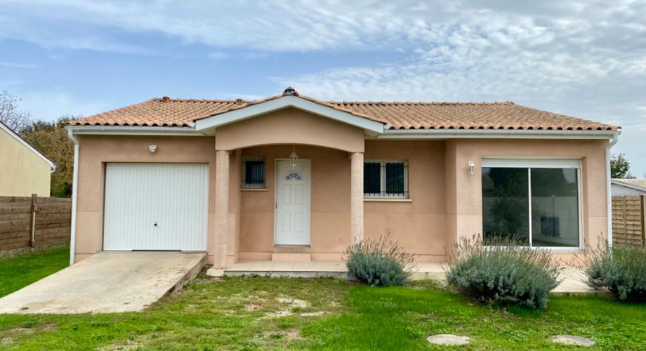 Maison de plain-pied de 95m², sur une parcelle de 774m² sur Coutras.