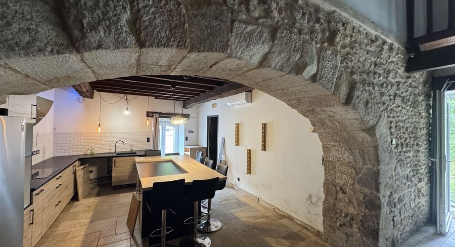 Grande maison de village avec jardin et dépendance attenante pour activité annexe