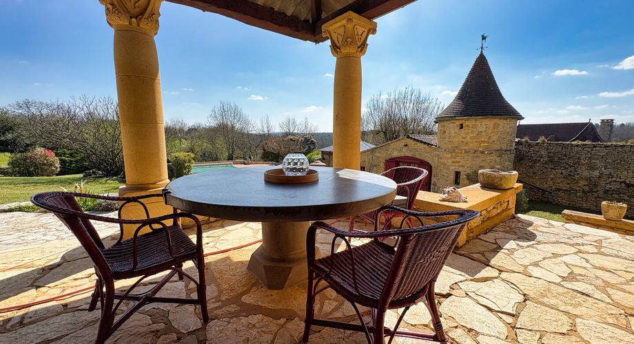 SUD SARLAT- Maison périgourdine avec maison d'amis et piscine